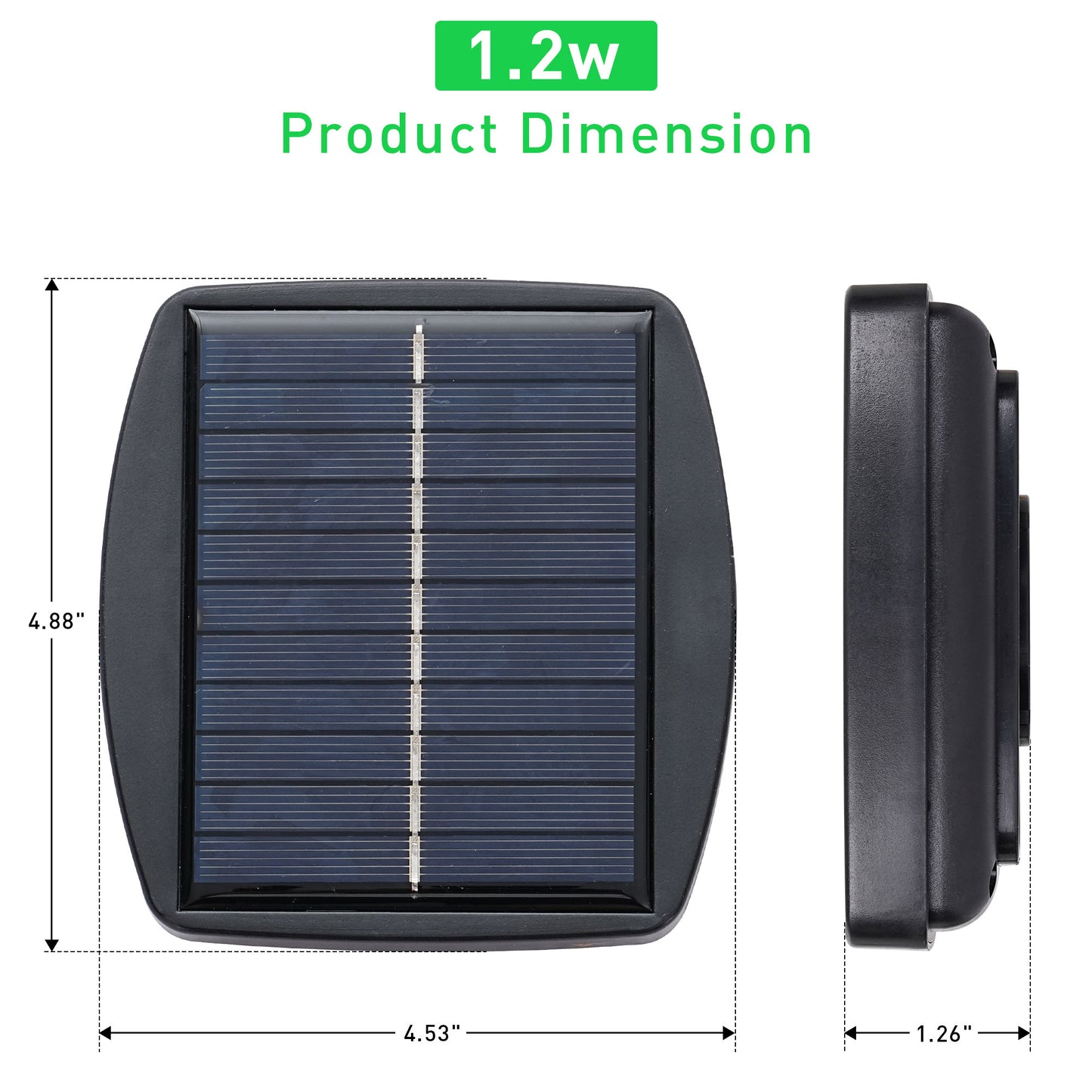Autlaycil Patio Round Replacement Solar Panel, Compatible with specific Autlaycil solar umbrellas