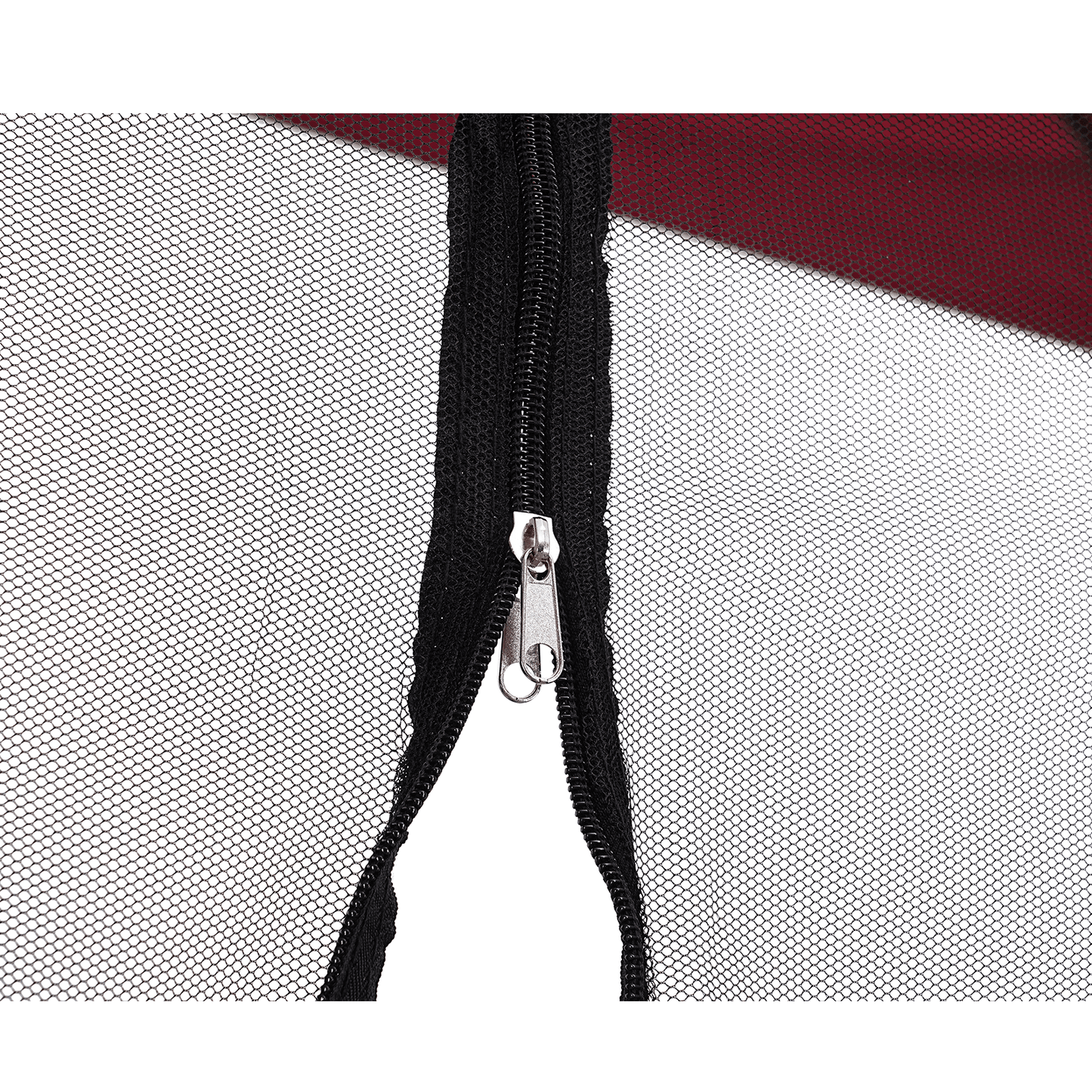 Autlaycil Black Patio Umbrella Mosquito Net, with Zipper Door, Polyester Mesh Screen, Universal for Outdoor Umbrellas, 7.5-11ft