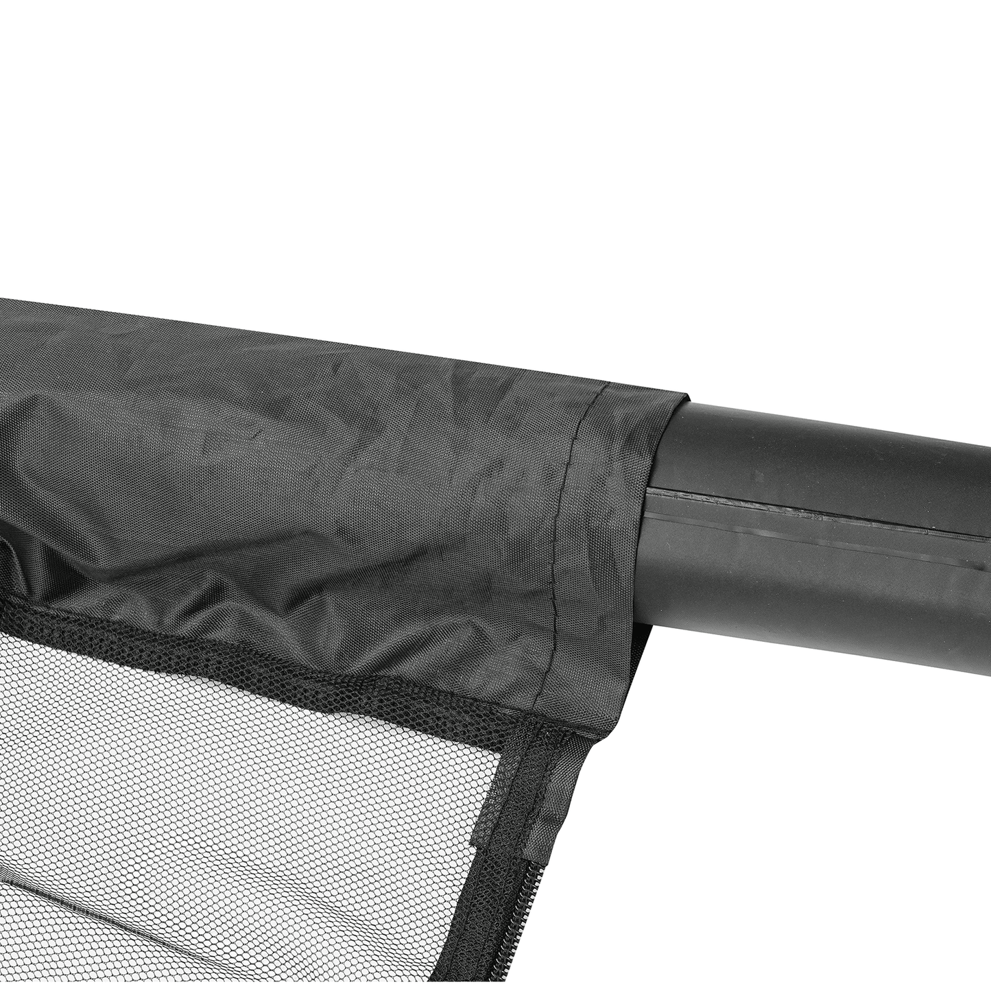 Autlaycil Black Patio Umbrella Mosquito Net, with Zipper Door, Polyester Mesh Screen, Universal for Outdoor Umbrellas, 7.5-11ft