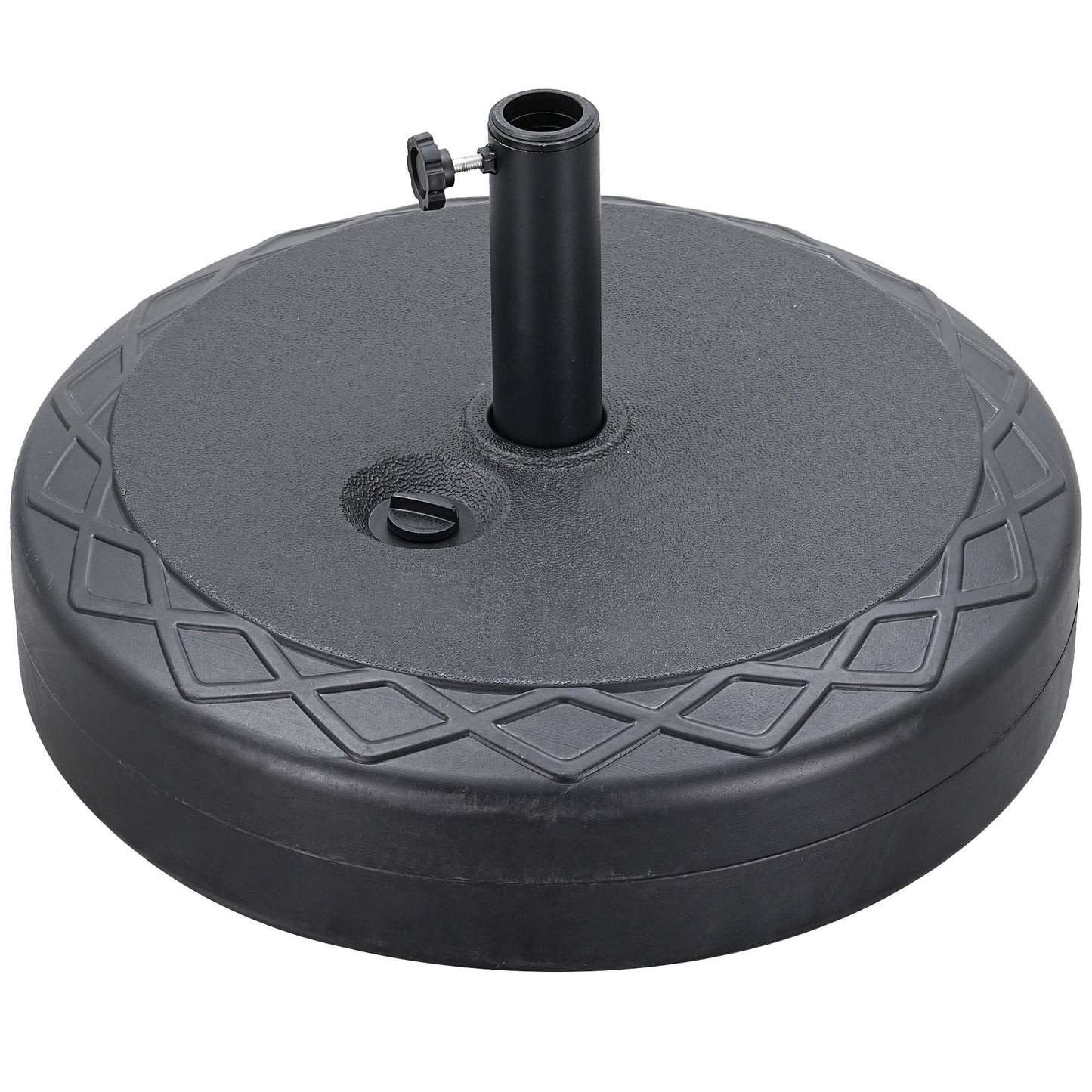 Autlaycil 2 pcs Patio Umbrella Base is Filled with 95 lbs of Sand or 67 lbs of Water, Holder Suit for Diameter 1.5-1.9 in Umbrella Pole