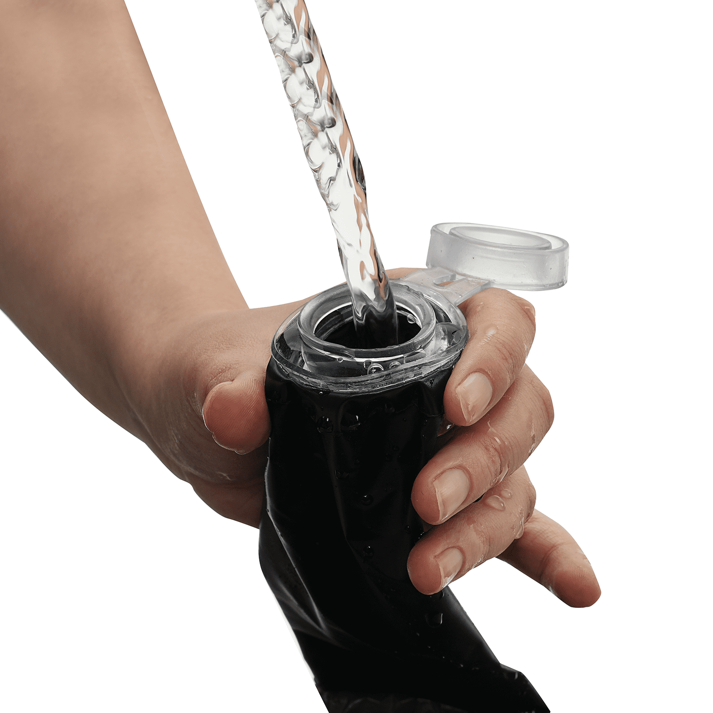 Autlaycil Black Patio Umbrella Mosquito Net, with Zipper Door, Polyester Mesh Screen, Universal for Outdoor Umbrellas, 7.5-11ft